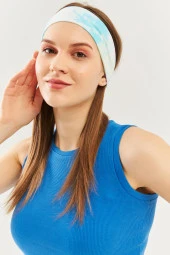 Batik Doğa Kadın Pamuklu Penye, Kaymaz, Terletmez, Ultra Hafif, Spor Saç Bandı Bandana Trendy Renkler - 2