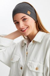 Füme Kadın Pamuklu Termal, Kaymaz, Terletmez, Ultra Hafif, Spor Saç Bandı Bandana Buff - 1
