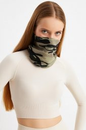 kamuflaj Kadın 4 fonksiyonlu Koruyucu, Pamuklu, Esnek, Terletmez, Bandana, Boyunluk, Buff, Maske - 4