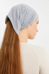 Açık Gri Kadın 4 fonksiyonlu Koruyucu, Pamuklu, Esnek, Terletmez, Bandana, Boyunluk, Buff, Maske - 8