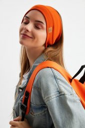 Kiremit Kadın Pamuklu Kaşkorse, Kaymaz, Terletmez, Ultra Hafif, Spor Saç Bandı Bandana Buff thumbnail 4