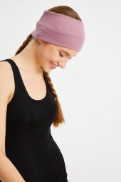 Gül Kurusu Kadın Pamuklu Kaşkorse, Kaymaz, Terletmez, Ultra Hafif, Spor Saç Bandı Bandana Buff - 4