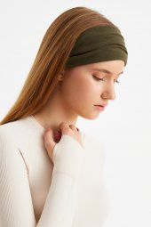 HAKİ Kadın 4 fonksiyonlu Koruyucu, Pamuklu, Esnek, Terletmez, Bandana, Boyunluk, Buff, Maske - 6