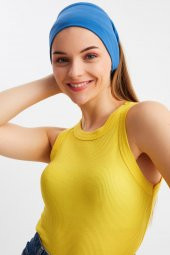 Parlament  Kadın ÇİFT TARAFLI kullanım alternatifli, Pamuklu Penye, Kaymaz, Hafif, Spor Saç Bandı Bandana thumbnail 8