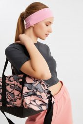 Pembe Kadın Pamuklu Penye, Kaymaz, Terletmez, Ultra Hafif, Spor Saç Bandı Bandana - 9