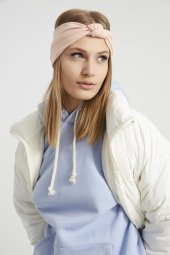 Handmade  Pudra new dizayn  butik Kadın Bandana Saç Bandı, ekstra yumuşak yerli kumaş, şık rahat göz alıcı thumbnail 2