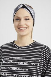 Batik siyah, butik tasarım Kadın Bandana Saç Bandı, ekstra yumuşak,  Esnek, doğal, pamuklu Penye - 4