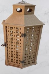 Hobi Adn 90233 Dekoratif Fenerlik MDF HAM CNC Kesim Nakış Oymalı Klipsli El Yapım - 5