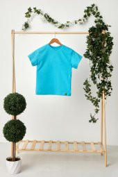 Aqua Kız Çocuk Kısa Kollu Bisiklet Yaka Terletmez, Yumuşak Rahat %100 Pamuklu Penye T-Shirt - 4