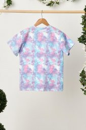 Batik Kız Çocuk Kısa Kollu Desenli Bisiklet Yaka Terletmez, Yumuşak Rahat %100 Pamuklu Penye T-Shirt - 2