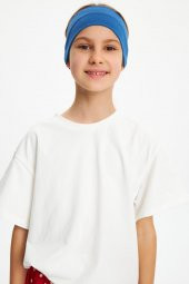 Parlament-Beyaz Kız %100 Pamuklu Penye T-Shirt Bandana 2^li Takım -Spor Rahat BEST OF Koleksiyon 3 - 5