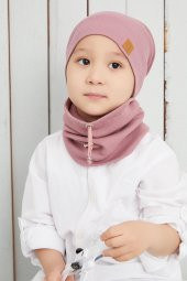 Erkek Bebek Çocuk Gül Kurusu Şapka Bere El yapımı Rahat Cild dostu %100 Pamuklu Kaşkorse - 5