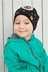 Siyah Beyaz %100 Pamuklu Doğal yumuşak çift katlı Penye Spiderman Çocuk Bebek Bere Boyunluk Set - 6