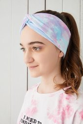 Batik Aqua Çocuk Genç Bandana Saç Bandı ekstra yumuşak Esnek doğal %100 pamuklu Penye - 2