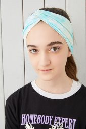 Batik Doğa Çocuk Genç Bandana Saç Bandı ekstra yumuşak Esnek doğal %100 pamuklu Penye - 5
