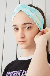 Batik Doğa Çocuk Genç Bandana Saç Bandı ekstra yumuşak Esnek doğal %100 pamuklu Penye - 7