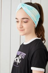 Batik Doğa Çocuk Genç Bandana Saç Bandı ekstra yumuşak Esnek doğal %100 pamuklu Penye - 9