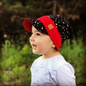 Babygiz %100 Pamuklu,El yapımı,Ekstra Yumuşak Bebek Çocuk Vizyerli Şapka Bere - 1