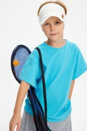 Beyaz Erkek UV Korumalı Katlanabilir Üstü Açık Yumuşak Siperli %100 Pamuklu Penye Tenis Vizör Şapka - 1