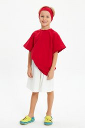 Kırmızı Erkek Pamuklu Penye, Kaymaz, Terletmez, Ultra Hafif,  Esnek Saç Bandı Bandana - 7