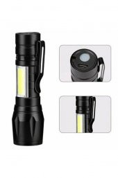 Zhltools Ultra Güçlü 5W Cob Led Usb Şarjlı El Feneri Avcılık, Doğa, Kamp, Deprem Çantasına Uygun - 1
