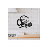 Chef Mutfak Yazı Duvar Dekoru - 1