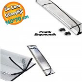 Automix Metalize Araba Araç Ön Cam Güneş Güneşlik Büyük 140*70 cm 11610 thumbnail 1