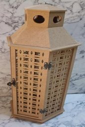 Hobi Adn 90234 Dekoratif Fenerlik MDF HAM CNC Kesim Klipsli Antik Menteşe El Yapı - 9