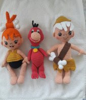 Çakıl Bambam ve Dino Amigurumi Organik Oyuncak - 1