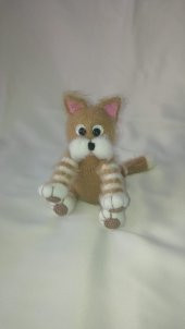 Sevimli Kedi Amigurumi Organik Oyuncak - 1