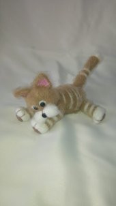 Sevimli Kedi Amigurumi Organik Oyuncak - 3