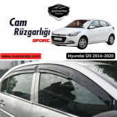 Hyundai İ20 2014-2020 Uyumlu Mugen Cam Rüzgarlığı Seti Piano Black 4lü İthal - 1