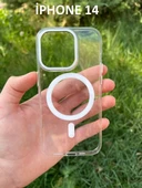 İphone 14 Hybrid Magsafe Animasyonlu Sararmaz Kılıf thumbnail 1