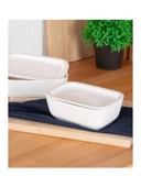 Acar SCT5428 Bianco Porselen Kapaklı Fırın Kabı 17 Cm - 1