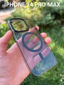 İphone 14 Pro Max Hybrid Magsafe Animasyonlu Sararmaz Kılıf thumbnail 6