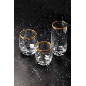 Lav Yaldızlı Diamond Bardak Tarkımı Seti 18 Parça Set - 1