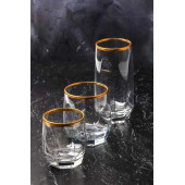 Lav Yaldızlı Diamond Bardak Tarkımı Seti 18 Parça Set - 3