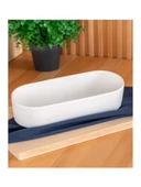 Acar SCT5391 Bianco Porselen Oval Kase 26 Cm - 1