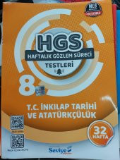 SEVİYE YAYINLARI 8.SINIF T.C.İKILAP TARİHİ  HGS( HAFTALIK GÖZLEM SÜRECİ) TESTLERİ 32 HAFTA - 1