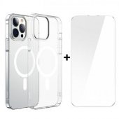 Baseus 2in1 Magsafe iphone 13 Pro Max Kılıf Ve İphone 13 Pro Max Ekran Koruyucu Set Sararmaz Polikarbon Kılıf Ekran Koruyucu - 1