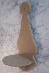 Hobi Adn 90240 Dekoratif Lamba Ve Kupa Raf CNC Kesim Ahşap MDF HAM El Yapım - 7