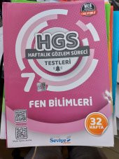 SEVİYE YAYINLARI 7.SINIF FEN BİLİMLERİ  HGS( HAFTALIK GÖZLEM SÜRECİ) TESTLERİ 32 HAFTA - 1