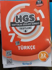 SEVİYE YAYINLARI 7.SINIF TÜRKÇE  HGS( HAFTALIK GÖZLEM SÜRECİ) TESTLERİ 32 HAFTA - 1