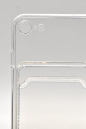 iPhone 7 / 8 Uyumlu Kredi Kartlıklı Şeffaf Kılıf Kamera Korumalı thumbnail 5
