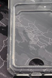 iPhone X Uyumlu Kredi Kartlıklı Şeffaf Kılıf Kamera Korumalı thumbnail 4