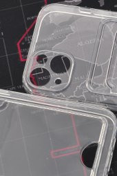 iPhone 13 Uyumlu Kredi Kartlıklı Şeffaf Kılıf Kamera Korumalı thumbnail 4