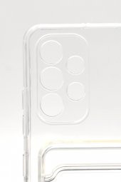 Samsung A23 Uyumlu Kredi Kartlıklı Şeffaf Kılıf Kamera Korumalı thumbnail 5