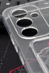 Samsung A54 Uyumlu Kredi Kartlıklı Şeffaf Kılıf Kamera Korumalı thumbnail 3