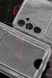 Samsung A54 Uyumlu Kredi Kartlıklı Şeffaf Kılıf Kamera Korumalı thumbnail 4