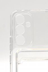 Samsung A54 Uyumlu Kredi Kartlıklı Şeffaf Kılıf Kamera Korumalı thumbnail 5